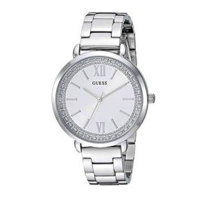 Guess Womens Posh white dial Stainless Steel Watch